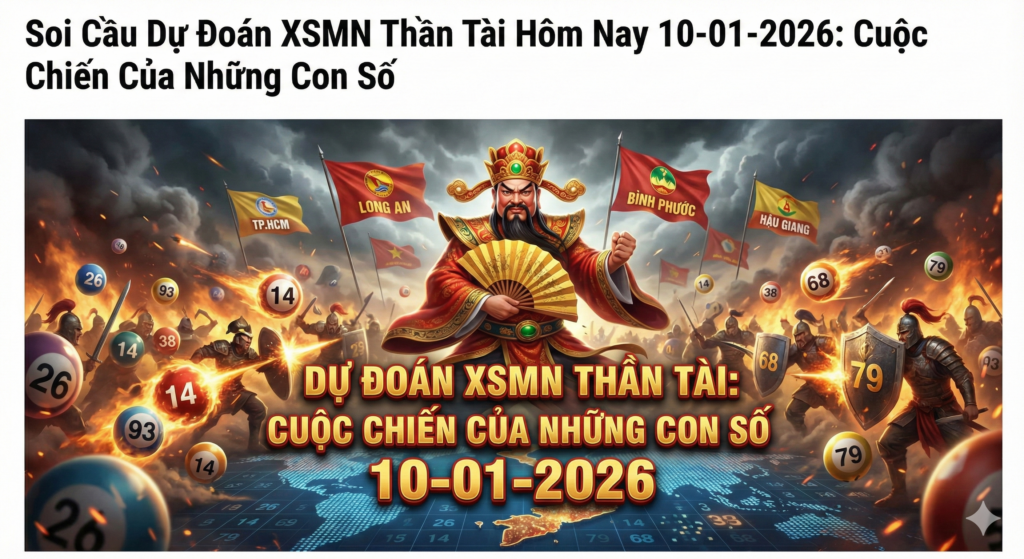 Soi Cầu Dự Đoán XSMN Thần Tài Hôm Nay 10-01-2026: Cuộc Chiến Của Những Con Số Định Mệnh
