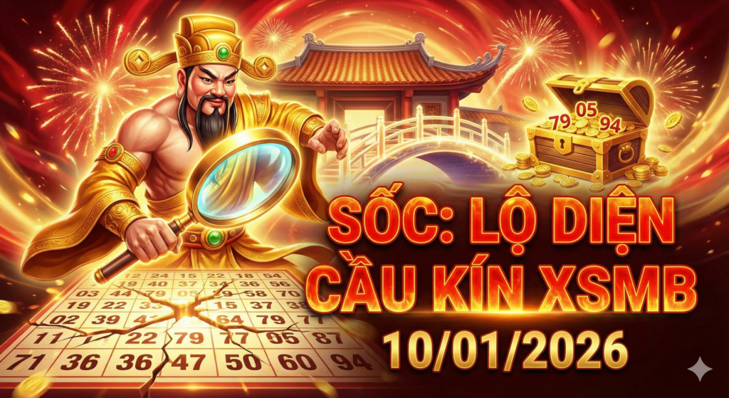 SỐC: LỘ DIỆN CẦU KÍN – DỰ ĐOÁN XSMB THẦN TÀI NGÀY 10/01/2026 “NỔ TUNG” BẢNG VÀNG!